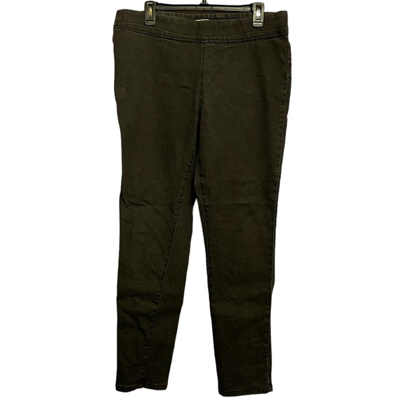 St. John's Bay Pants - St. John’s Bay~Pull On Dark Gray Skinny Pants~Women’s Size Large